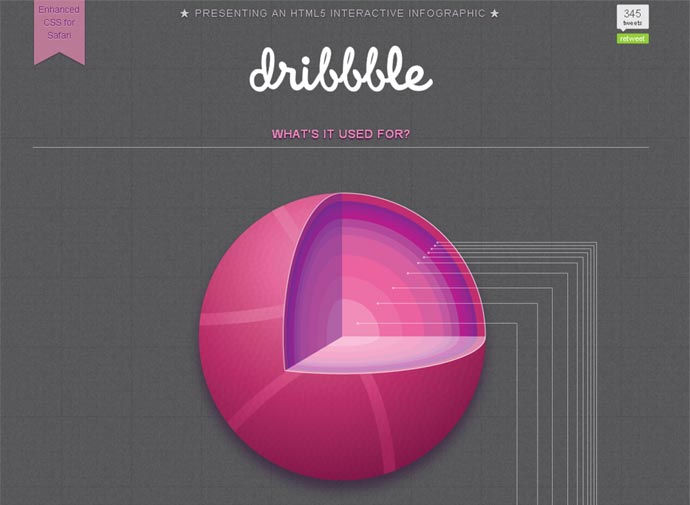 HTML5 Dribbble Infographic