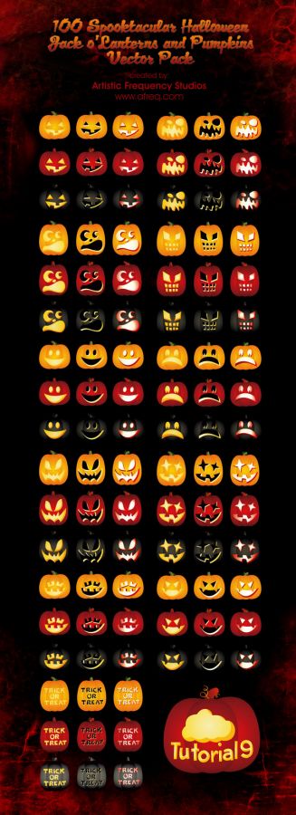 Spooktacular Pumpkin Vector Pack (100 Free Vectors)