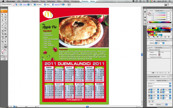 Tutorial Illustrator - Creare un calendario per il 2011