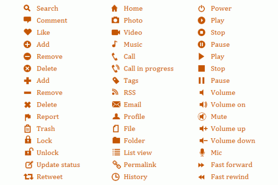 Pure CSS GUI icons 