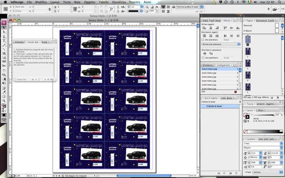 inDesign - Come creare biglietti della lotteria numerati