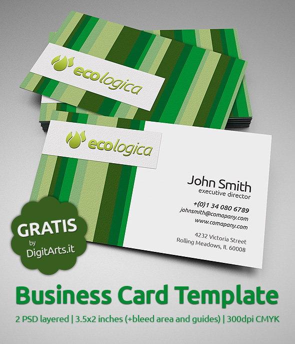 ecologica business card template